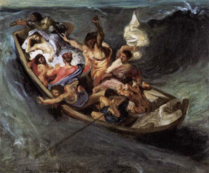 Eugene Delacroix Christ on the Lake of Gennezaret china oil painting image